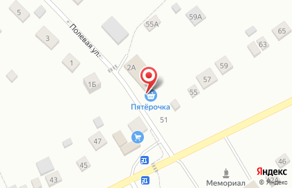 Супермаркет Пятёрочка на Полевой улице на карте