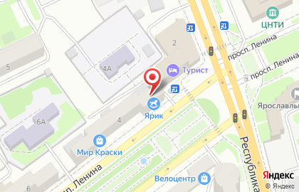 Магазин игрушек Ярик в Ярославле на карте