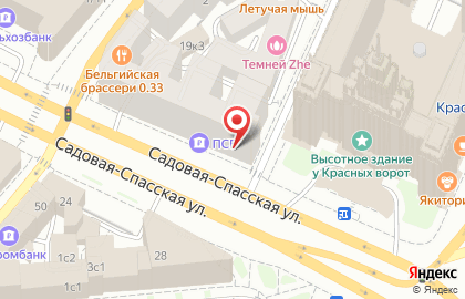 Юридическая компания Азбука Наследства на Садовой-Спасской улице на карте