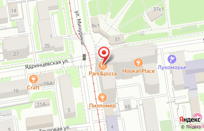 Park & Pizza на Ядринцевской улице на карте