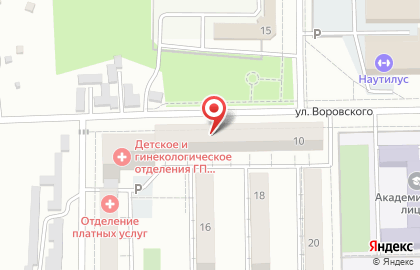 Супермаркет Задарма в Железнодорожном районе на карте