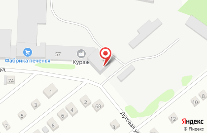 Фабрика печенья на Луговой улице на карте