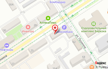 Фирменный магазин Аскона на улице Ленина на карте