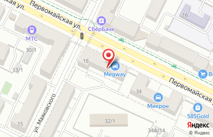 Магазин текстиля для дома на Первомайской улице на карте