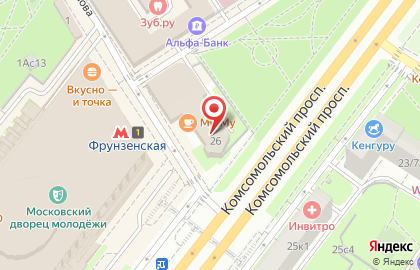 Barclays Bank на Комсомольском проспекте на карте