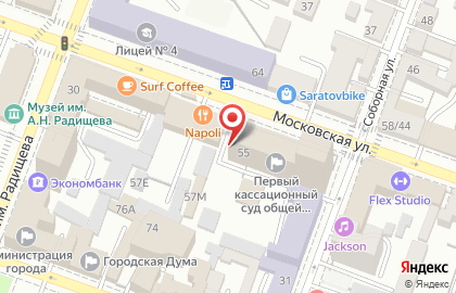 Пиццерия Napoli на Московской улице на карте