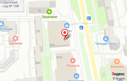 Мебельный магазин Русский массив на улице Верхняя Дуброва на карте