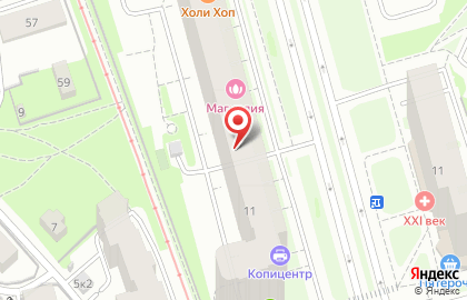 Магазин канцтоваров ГрафаМан на ​Новоколомяжском проспекте на карте