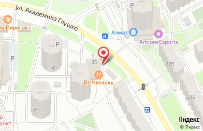 Банкомат Авангард на улице Академика Глушко на карте