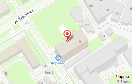 Стекломаркет на улице Курчатова на карте