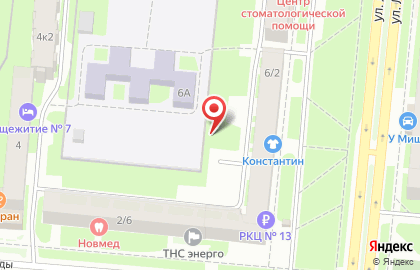 АСТРА на улице Ломоносова на карте