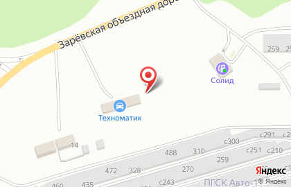 Автомойка самообслуживания Техноматик на Зарёвской объездной дороге на карте