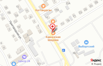 Киоск по продаже хлебобулочных изделий в Железнодорожном районе на карте