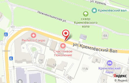 Семицветик на Кремлевском вале на карте