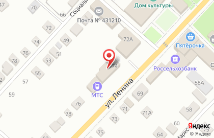 Салон МТС в Саранске на карте