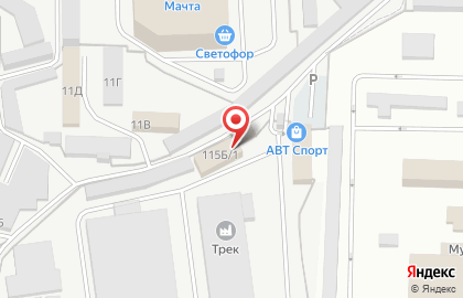 Семейный спортивный магазин А.В.Т.-Спорт в Свердловском районе на карте