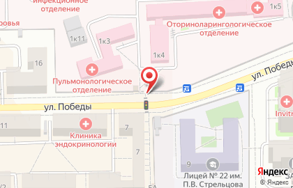 Киоск печатной продукции Первая полоса на улице Победы на карте