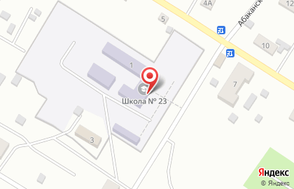 Средняя общеобразовательная школа №23 в Черновском районе на карте