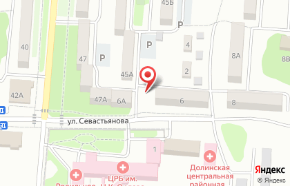 Продовольственный магазин Изюминка на улице Севастьянова на карте