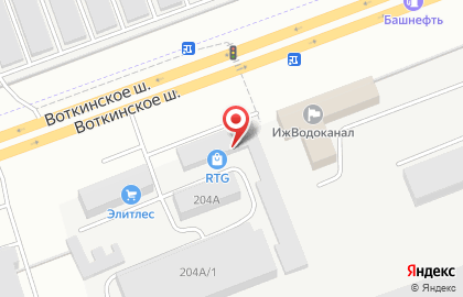 Торговая компания RTG на Воткинском шоссе на карте