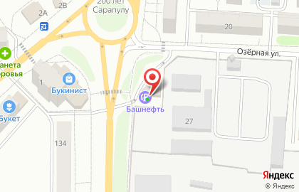 Автомойка Башнефть на улице Азина на карте