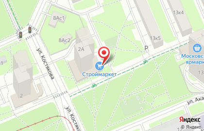 Строймаркет в Москве на карте