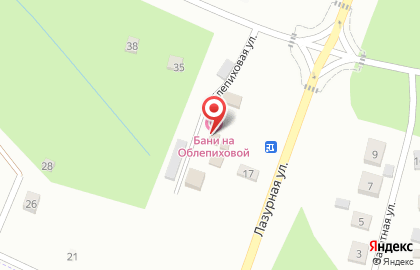 Баня на Облепиховой на карте