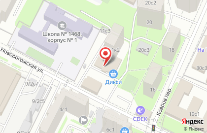 Секонд-хенд Евробутик на Новорогожской улице на карте