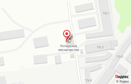 Ухтинское лесничество на карте