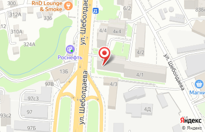 Правовой центр Гарантия на улице Шеболдаева на карте
