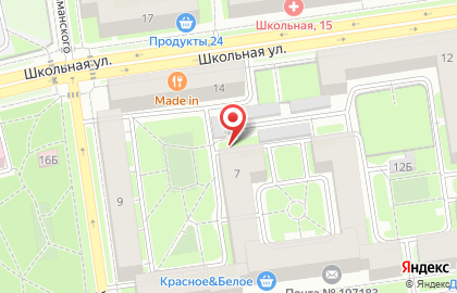 Комплексный центр социального обслуживания населения Приморского района в Приморском районе на карте