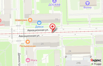 Веселый пекарь на Авиационной улице на карте
