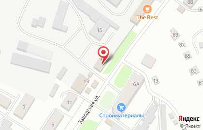 Почтовое отделение №152 на Заводской улице на карте