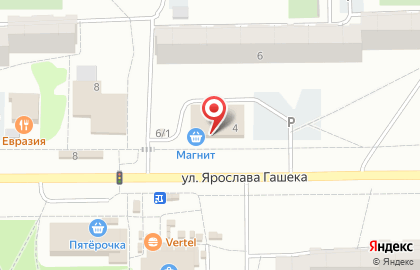 Банкомат ВТБ на улице Ярослава Гашека на карте