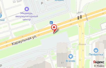 Рекламные щиты (6*3), Центральный район, Ориентир-М на Караульной улице на карте