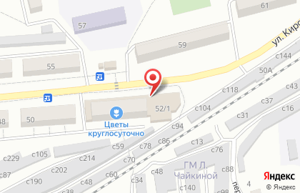 Супермаркет Магнит на улице Кирова на карте