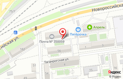 Магазин Алексеевский на Новороссийской улице на карте