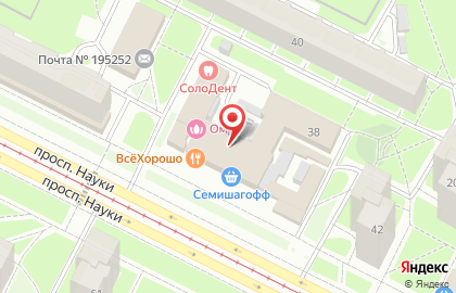 Прожектор на карте