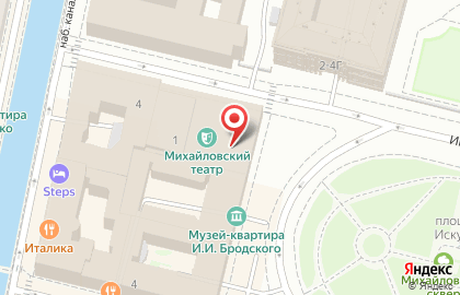 Билеты в Михайловский театр - mikhailovsky.com.ru на карте