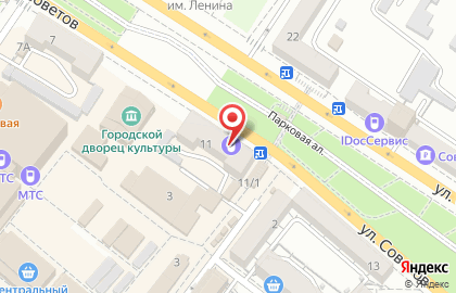 Фирменный салон МегаФон на улице Советов, 11 на карте
