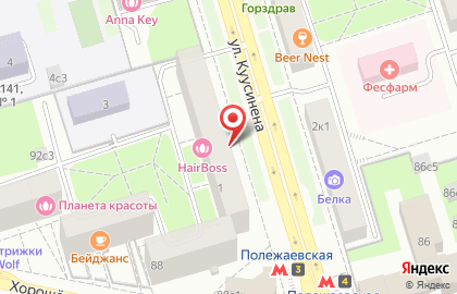 Терминал Русские деньги в Хорошёвском районе на карте