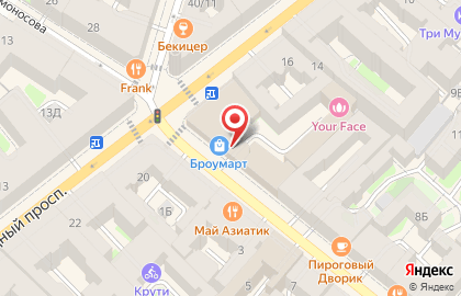 Цветочный магазин Цветочки в Центральном районе на карте