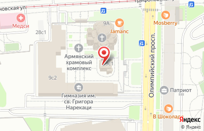 Часовня Святого Креста на карте