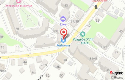 Кабинет классического массажа на Смоленской улице на карте