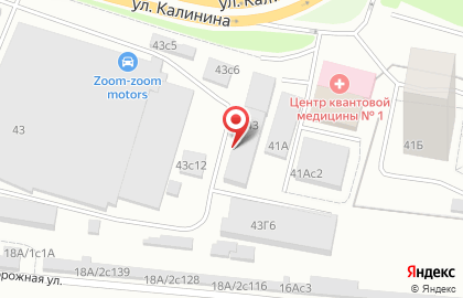Оптово-розничный склад-магазин линолеума ЛинГранд в Железнодорожном районе на карте