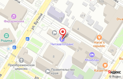 Территориальный отдел Государственного автодорожного надзора по Забайкальскому краю на карте