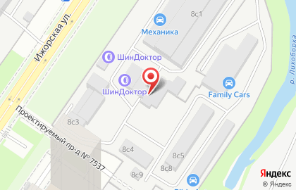 Компания АСТ на Ижорской улице на карте