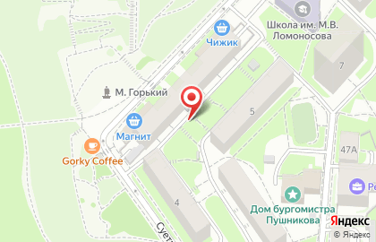 Spar в Нижегородском районе на карте