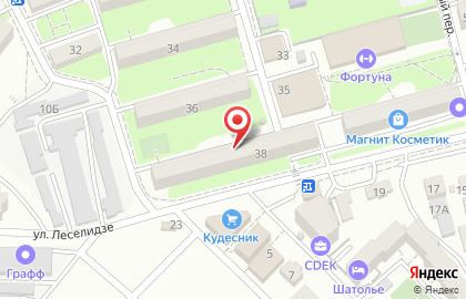 Юго-Западный банк Сбербанка России на улице Гринченко Б. в Геленджике на карте