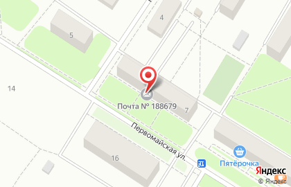 Отделение Почтовой Связи на Первомайской улице на карте